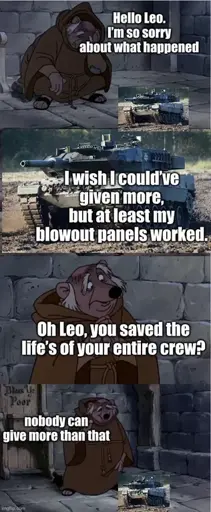 Our weak Westoid crews live instead of bravely dying with the tank 😔