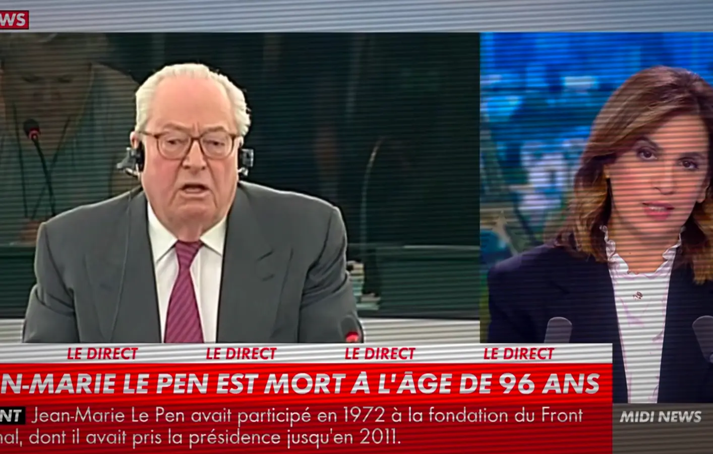 Jean-Marie Le Pen est mort, et les médias euphémisent - Par Pauline Bock | Arrêt sur images