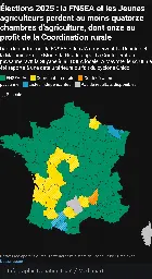 Élections agricoles : un recul historique pour la FNSEA, une forte progression de la Coordination rurale