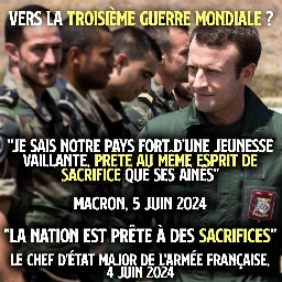 «Sacrifices» : Macron rêve de troisième guerre mondiale - Contre Attaque