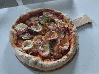 [Bonne bouffe] Pizza chèvre, mozzarella jambon courgette par binogure