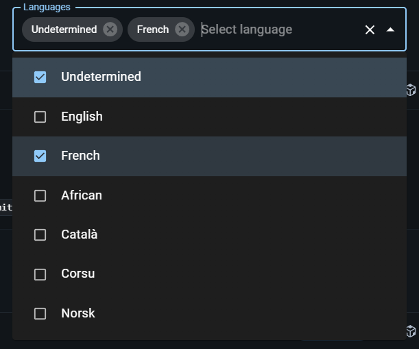 first mockup of a new type of language selection