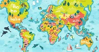 Carte du rire des internautes du monde