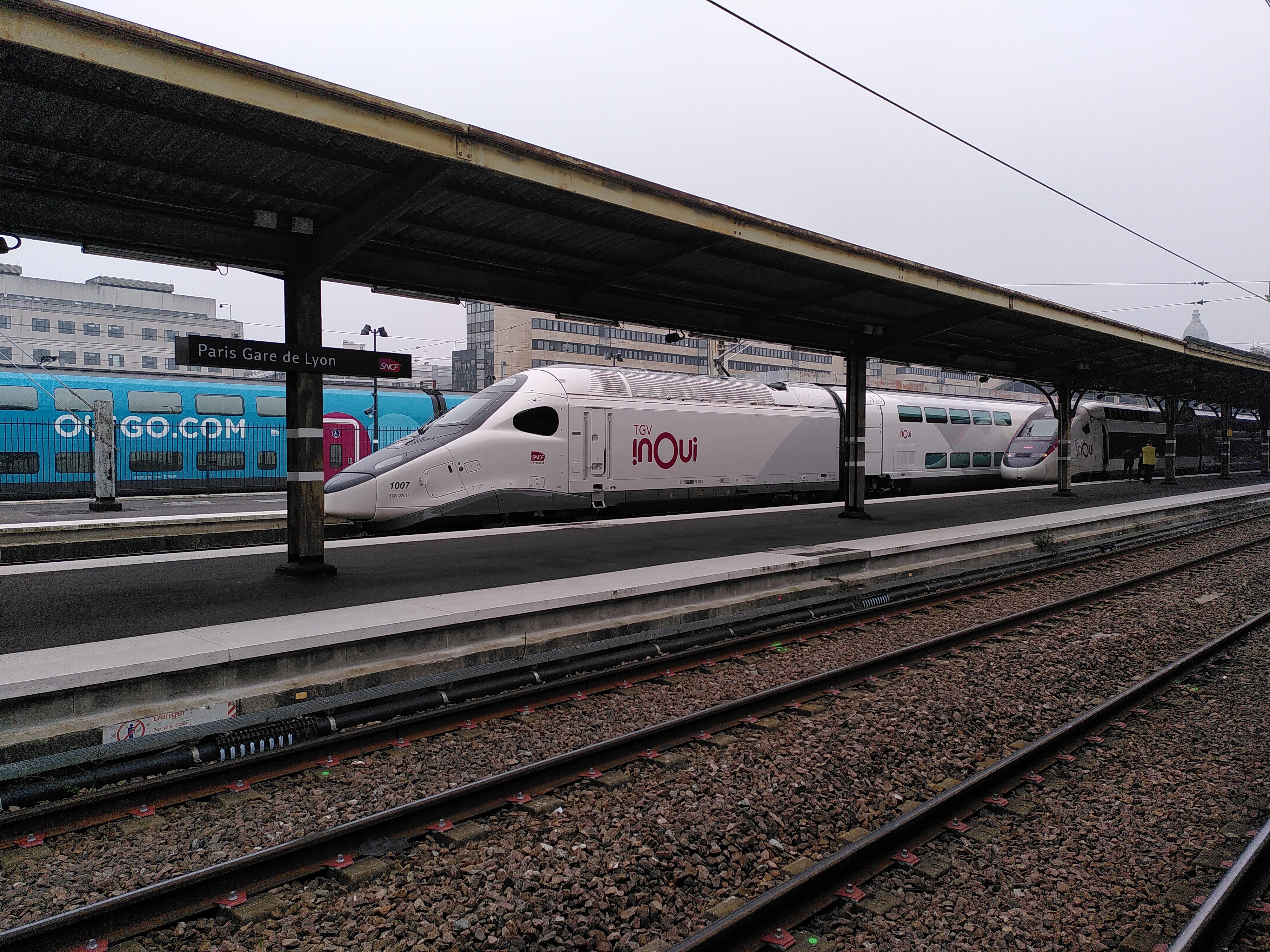 Photo d'un TGV M en Gare de Lyon