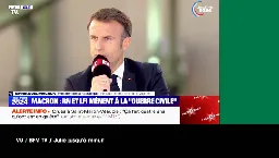 VU du 25/06/24 - Macron : "La guerre civile"