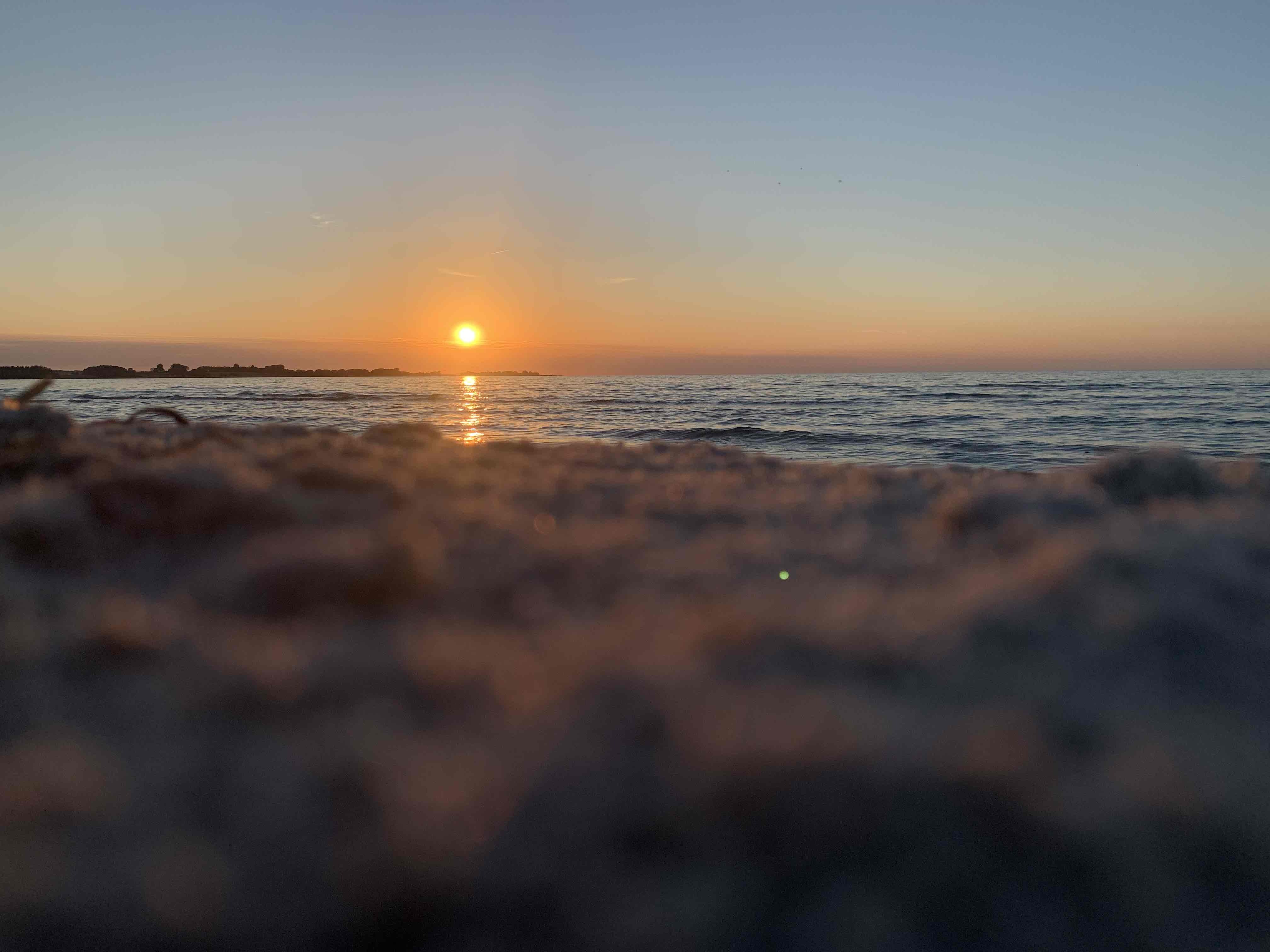 Couché de soleil au Danemark